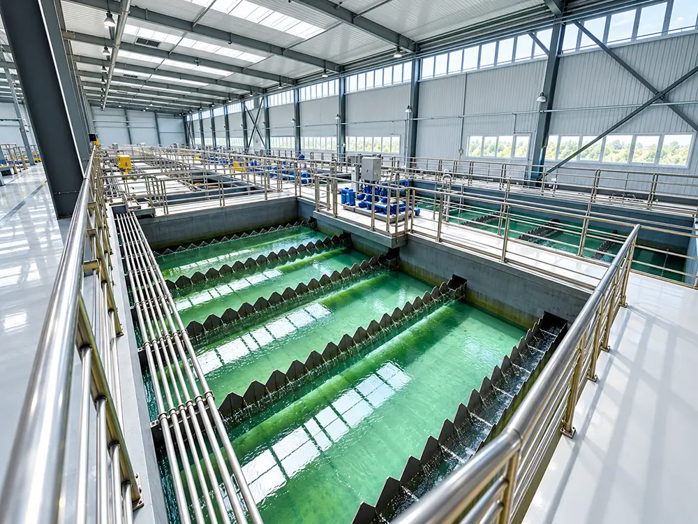 一体化水厂沉淀池出水集水槽溢流堰系统